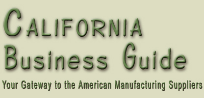 California business guide is a list of certified Californian and American manufacturing, suppliers, wholesale vendors from Los Angeles, San Francisco... manufacturing and distribution companies with international background to support worldwide business... California automation, apparel, lingerie, shoes, furniture, beauty care, health care, chemical, automotive, electronics, industrial equipment, communications, tiles, costruction, wine, vacations, real estate... in the United States of America